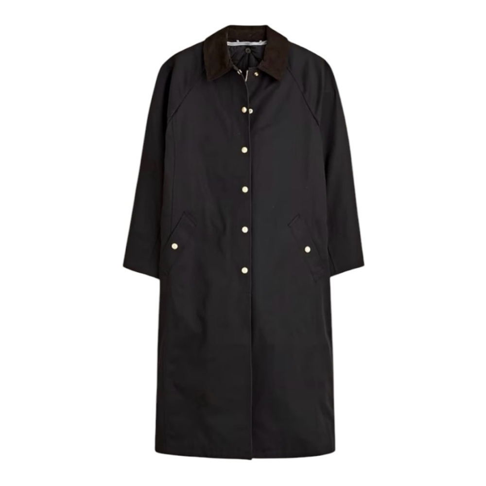 J Crew Collection Long Waxed Barn Jacket Removable Vest Black NWT Size L - Picture 8 of 15